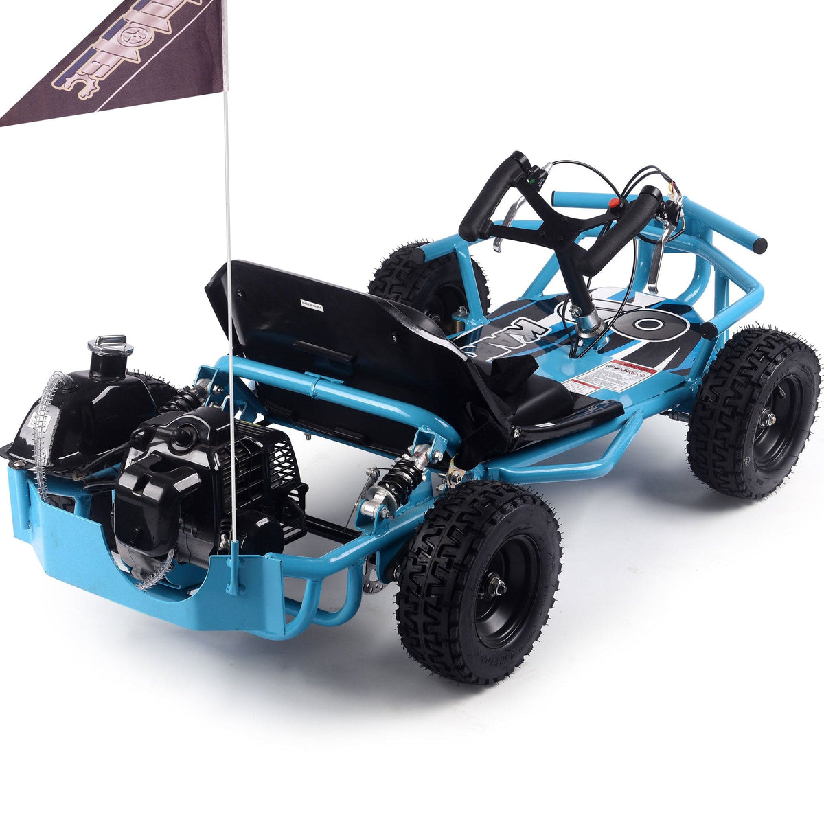 MotoTec Sandman Kids Gas Powered 52cc Go Kart Gas Go Karts MotoTec