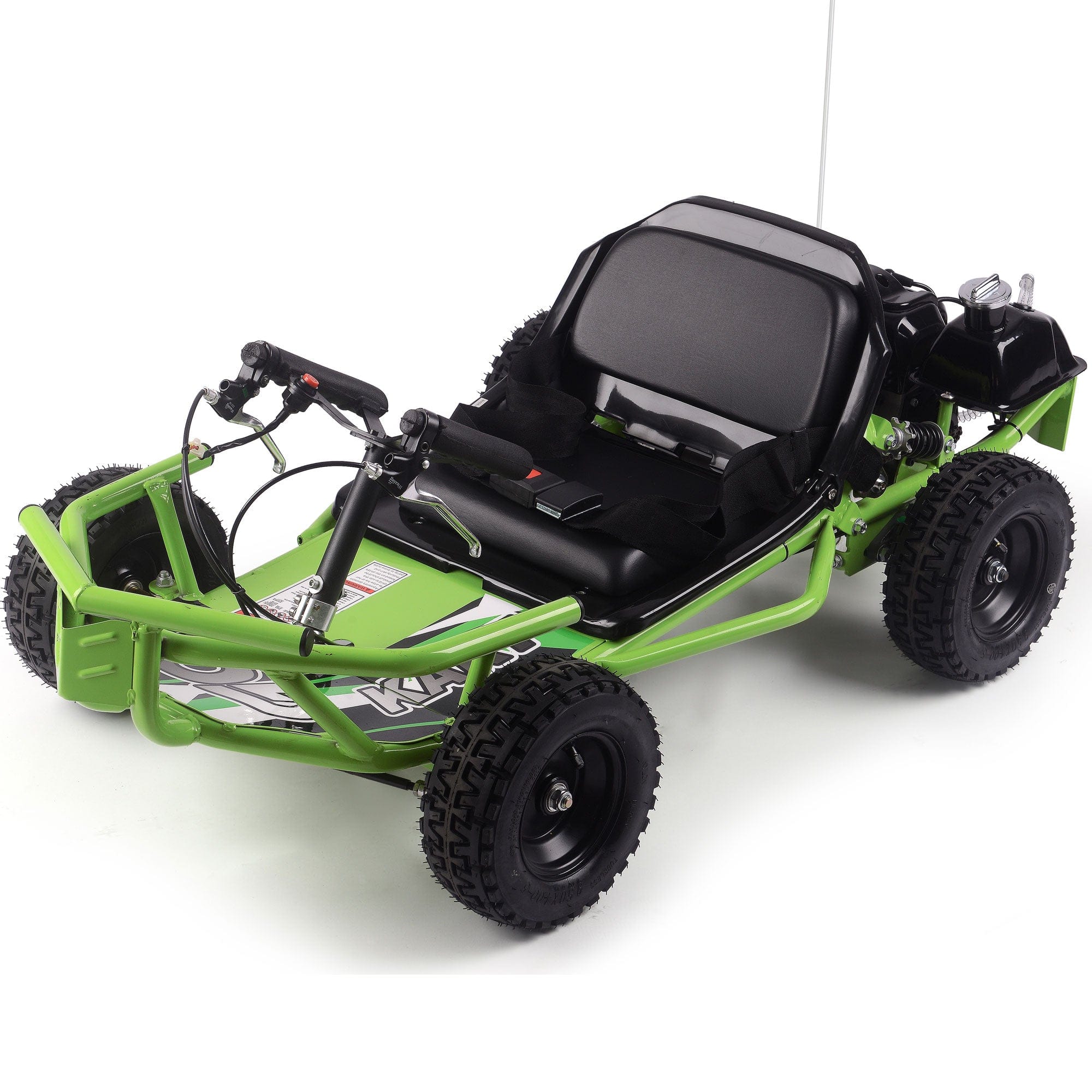MotoTec Sandman Kids Gas Powered 52cc Go Kart Gas Go Karts MotoTec Green