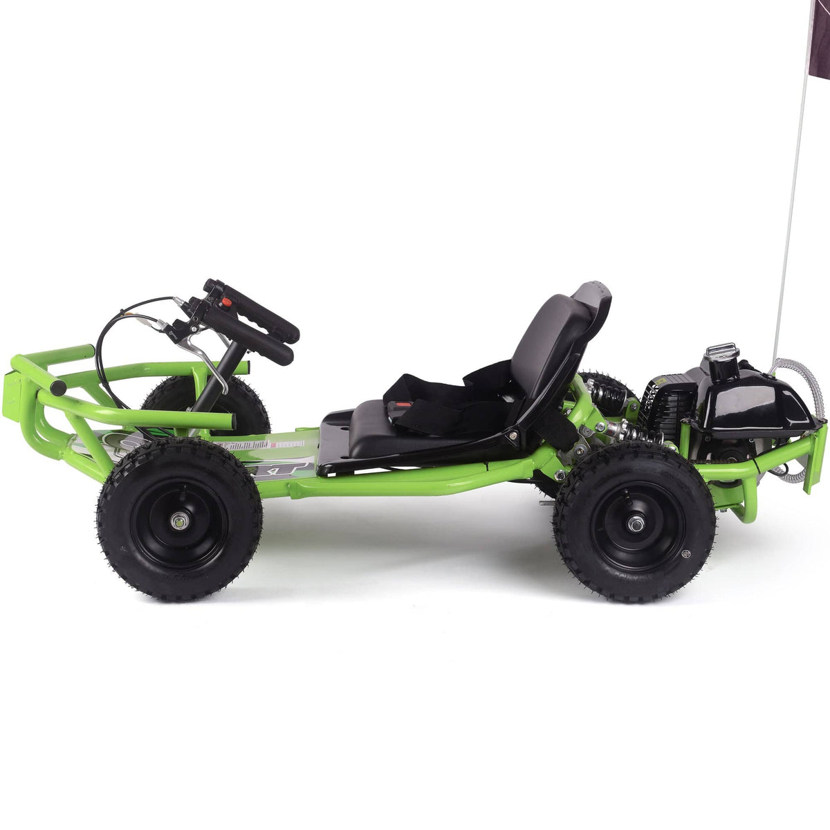 MotoTec Sandman Kids Gas Powered 52cc Go Kart Gas Go Karts MotoTec
