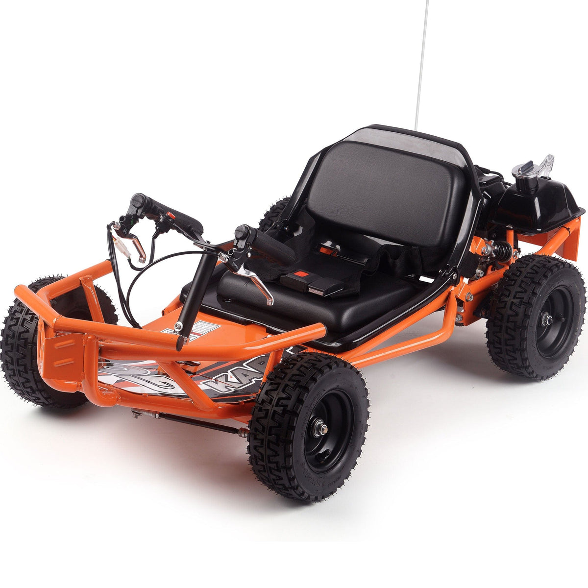 MotoTec Sandman Kids Gas Powered 52cc Go Kart Gas Go Karts MotoTec Orange