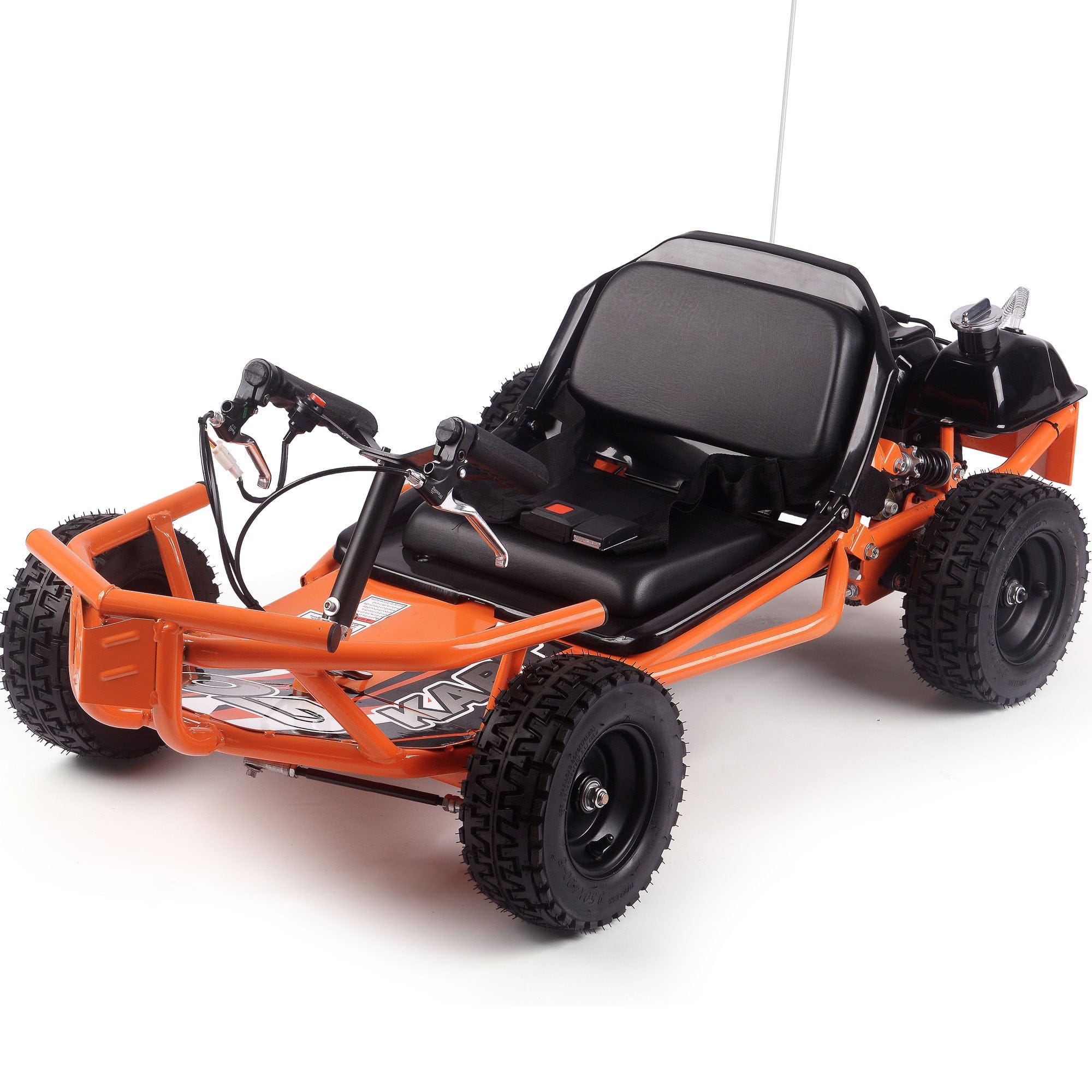 MotoTec Sandman Kids Gas Powered 52cc Go Kart Gas Go Karts MotoTec Orange