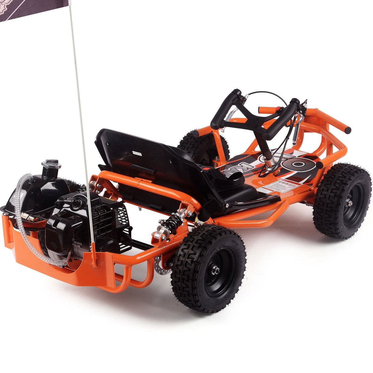 MotoTec Sandman Kids Gas Powered 52cc Go Kart Gas Go Karts MotoTec
