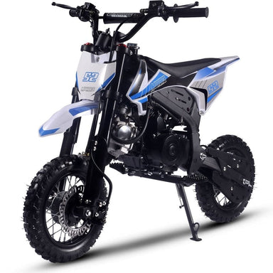 MotoTec Hooligan 72cc 4-Stroke Gas Dirt Bike Blue Gas Dirt Bikes MotoTec