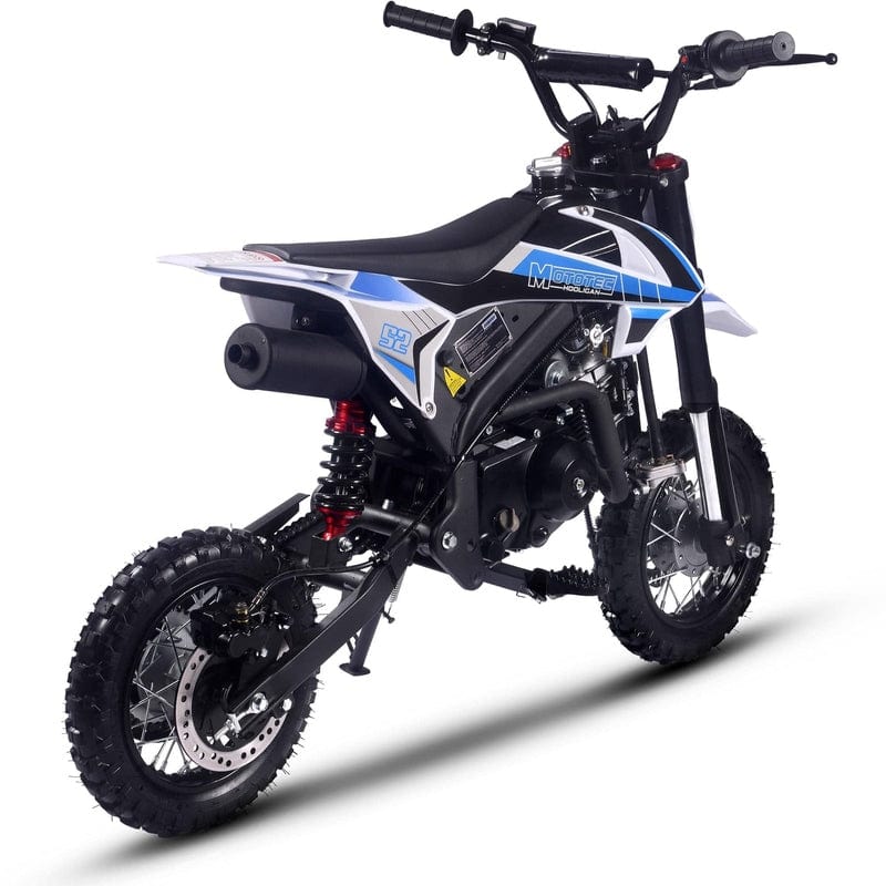 MotoTec Hooligan 72cc 4-Stroke Gas Dirt Bike Blue Gas Dirt Bikes MotoTec