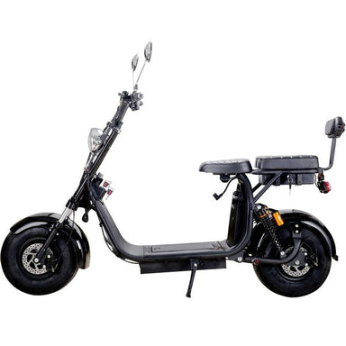 MotoTec Knockout 60v 2000w Lithium Electric Scooter Black Electric Scooters MotoTec