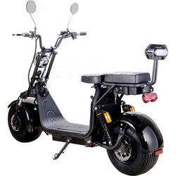 MotoTec Knockout 60v 2000w Lithium Electric Scooter Black Electric Scooters MotoTec