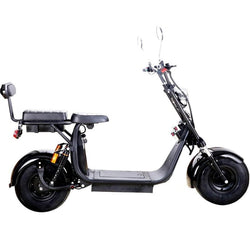 MotoTec Knockout 60v 2000w Lithium Electric Scooter Black Electric Scooters MotoTec