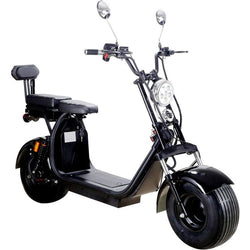 MotoTec Knockout 60v 2000w Lithium Electric Scooter Black Electric Scooters MotoTec