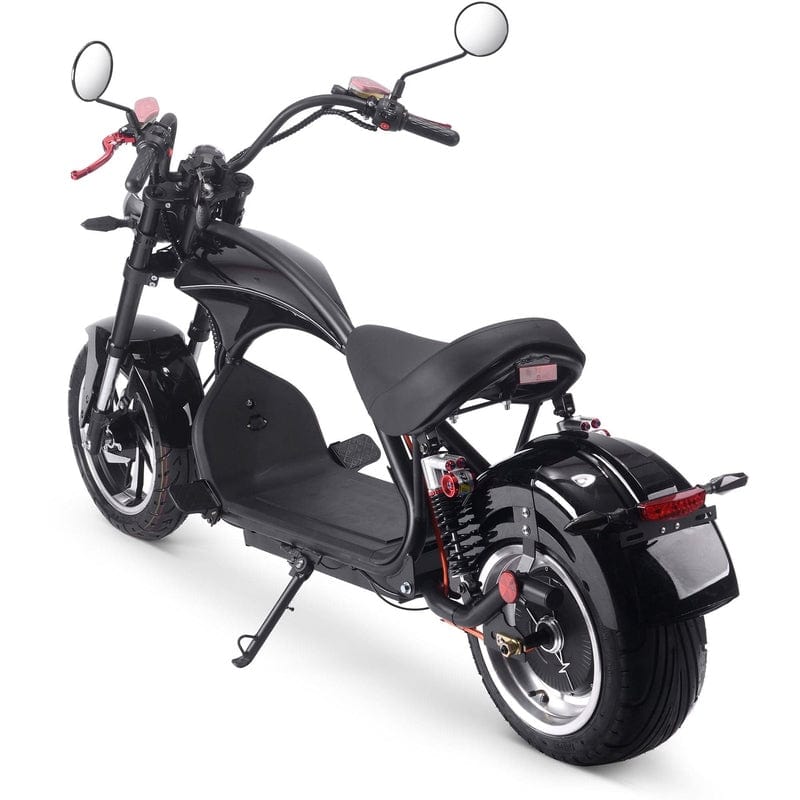 MotoTec Lowboy 60v 20ah 2500w Lithium Electric Scooter Black Electric Scooters MotoTec