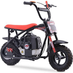 MotoTec Bandit 52cc 2-Stroke Kids Gas Mini Bike Gas Mini Bikes MotoTec Red