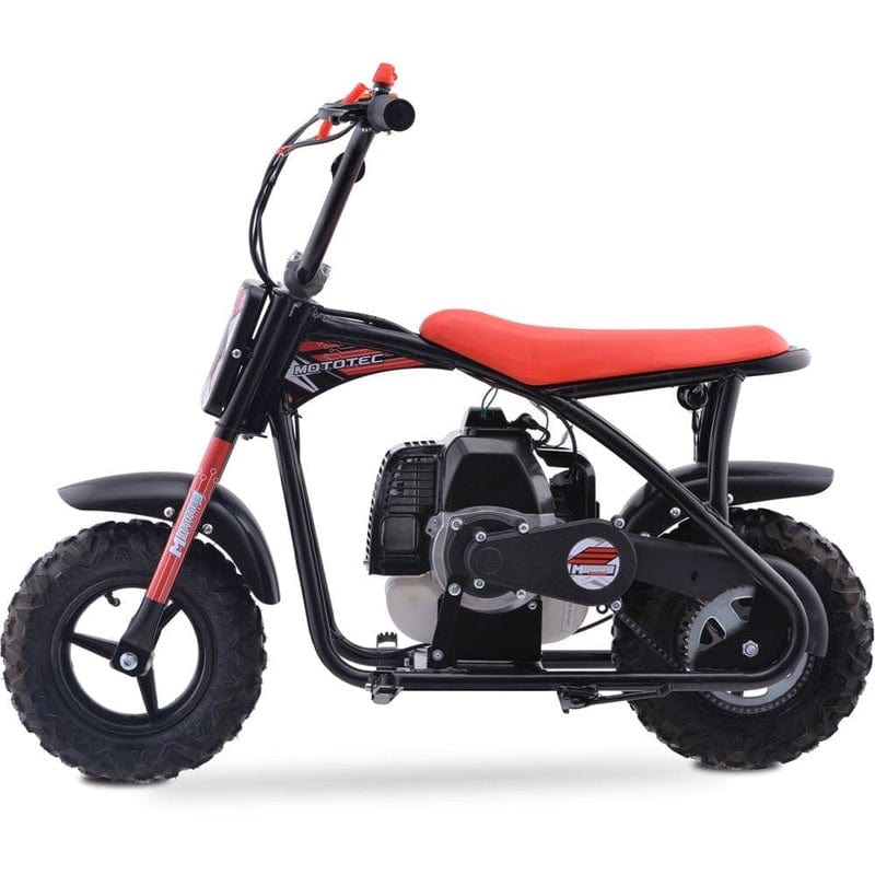 MotoTec Bandit 52cc 2-Stroke Kids Gas Mini Bike Gas Mini Bikes MotoTec