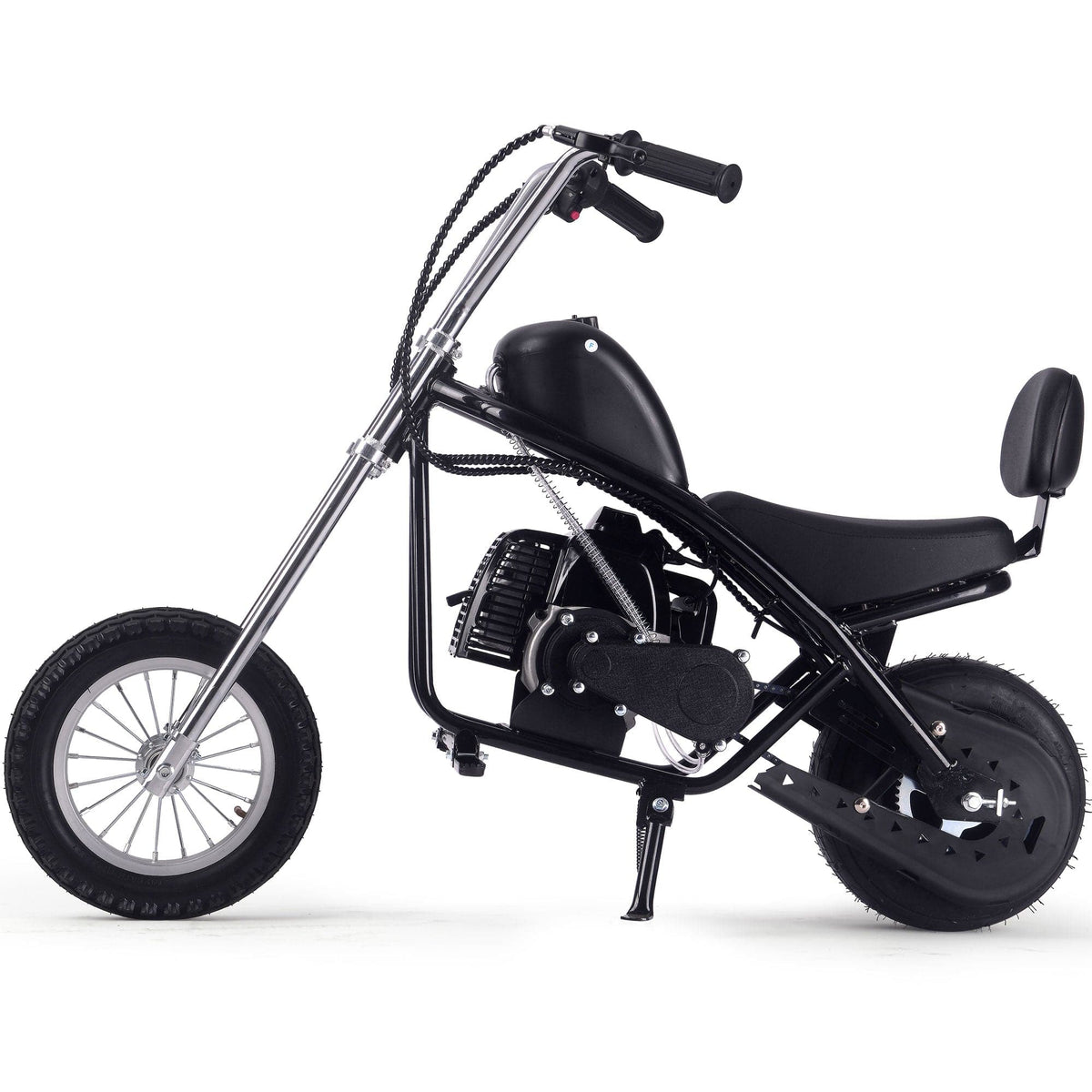 MotoTec 49cc Gas Mini Chopper V2 Black Gas Mini Choppers MotoTec