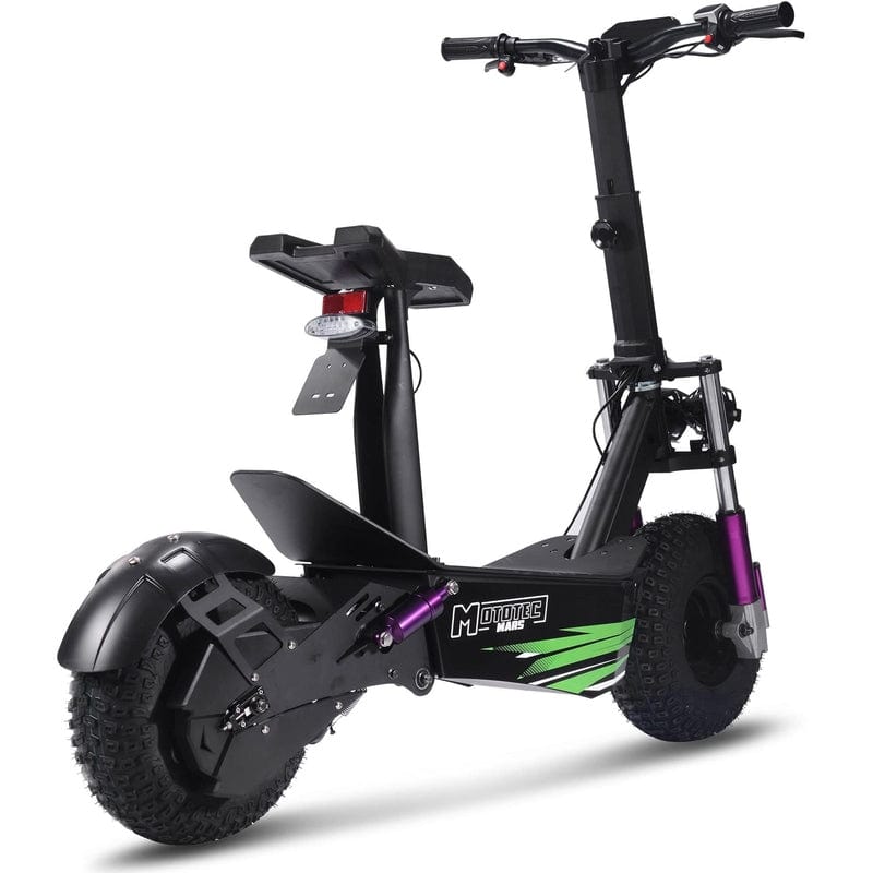 MotoTec Mars 48v 2500w Electric Scooter Black Electric Scooters MotoTec