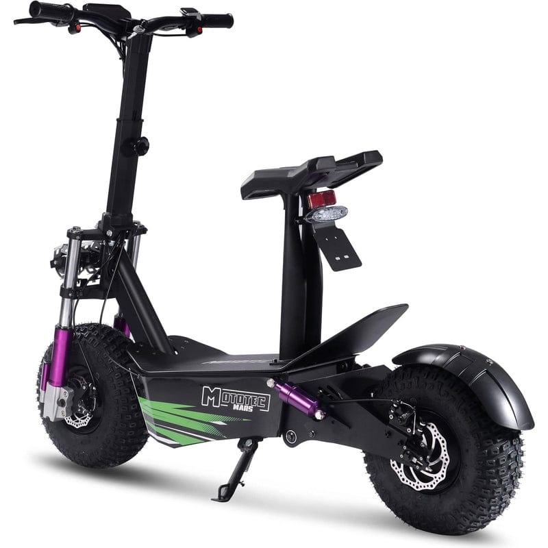 MotoTec Mars 48v 2500w Electric Scooter Black Electric Scooters MotoTec