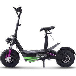 MotoTec Mars 48v 2500w Electric Scooter Black Electric Scooters MotoTec