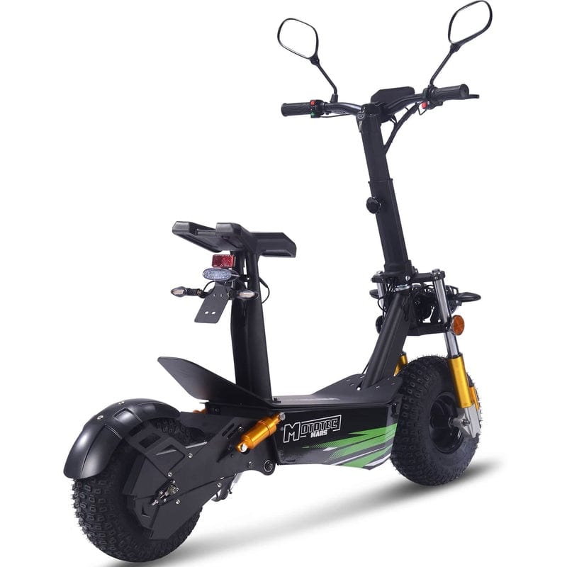 MotoTec Mars 60v 3500w Electric Scooter Black Electric Scooters MotoTec