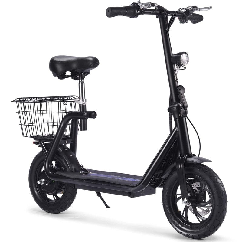 MotoTec Metro 36v 500w Lithium Electric Scooter Electric Scooters MotoTec Black