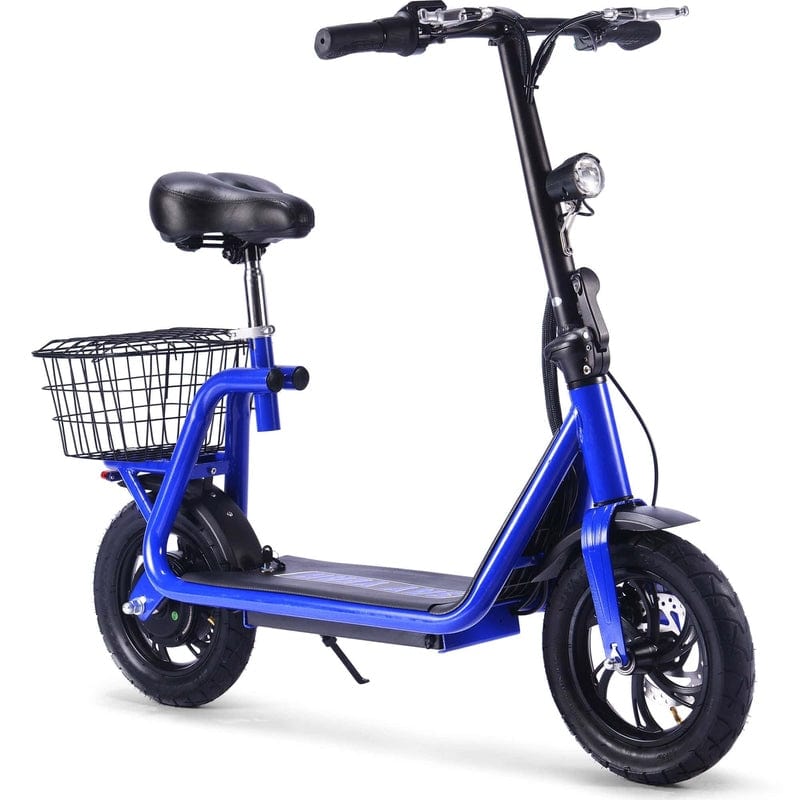 MotoTec Metro 36v 500w Lithium Electric Scooter Electric Scooters MotoTec Blue