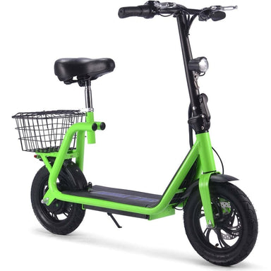 MotoTec Metro 36v 500w Lithium Electric Scooter Electric Scooters MotoTec Green