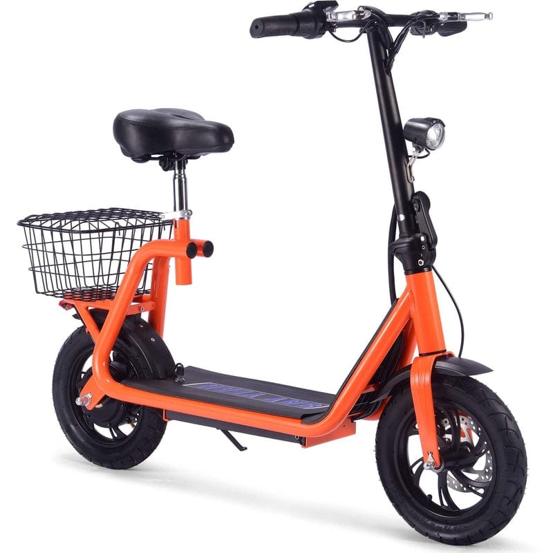 MotoTec Metro 36v 500w Lithium Electric Scooter Electric Scooters MotoTec Orange