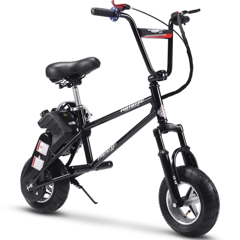 MotoTec 49cc Gas Mini Bike V2 Gas Mini Bikes MotoTec Black