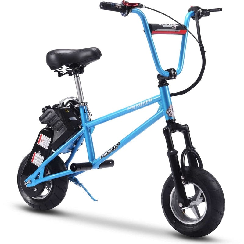 MotoTec 49cc Gas Mini Bike V2 Gas Mini Bikes MotoTec Blue
