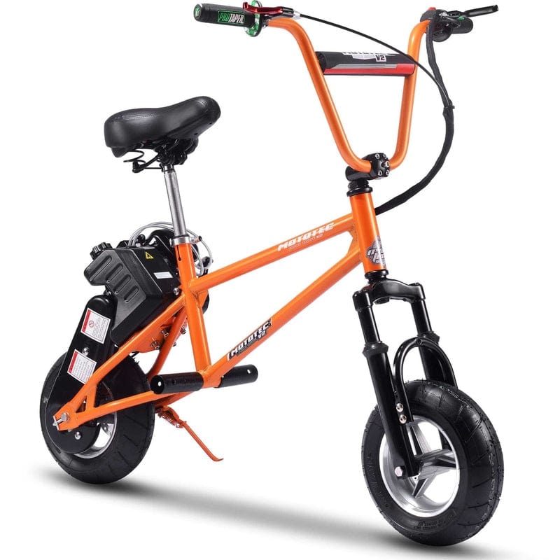 MotoTec 49cc Gas Mini Bike V2 Gas Mini Bikes MotoTec Orange