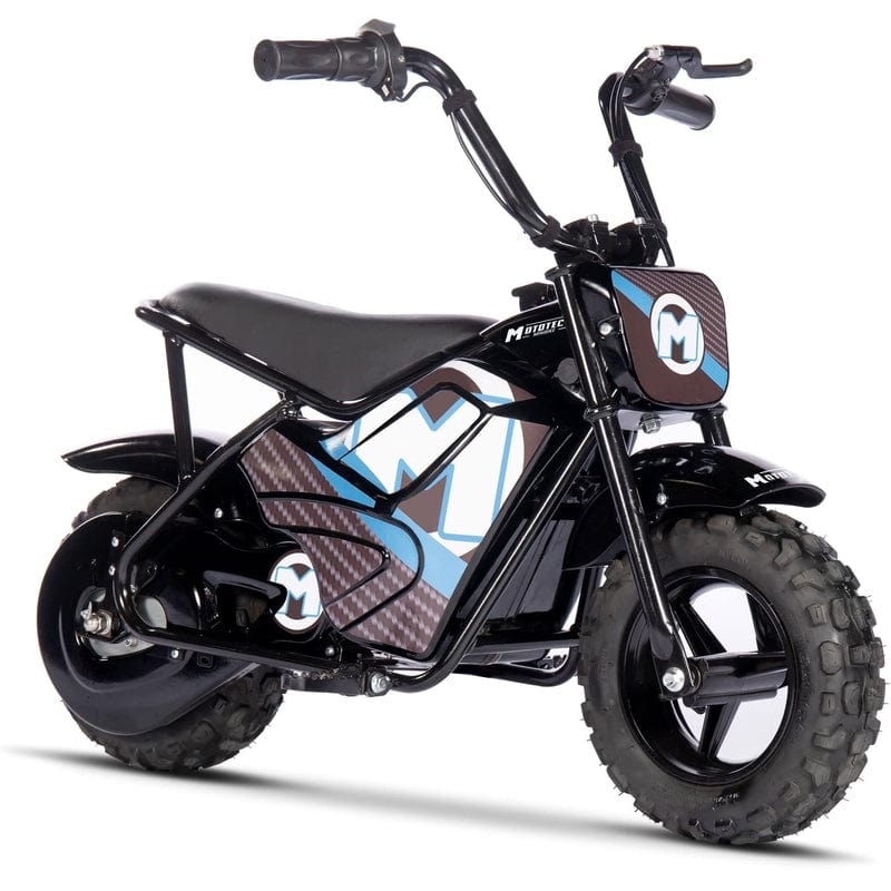 MotoTec 24v 250w Electric Powered Mini Bike Black Electric Mini Bikes MotoTec