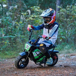 MotoTec 24v 250w Electric Powered Mini Bike Black Electric Mini Bikes MotoTec