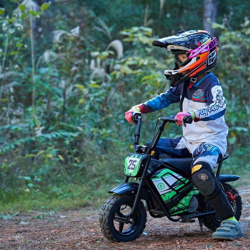 MotoTec 24v 250w Electric Powered Mini Bike Black Electric Mini Bikes MotoTec