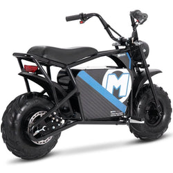 MotoTec 48v 1000w Electric Powered Mini Bike Black Electric Mini Bikes MotoTec