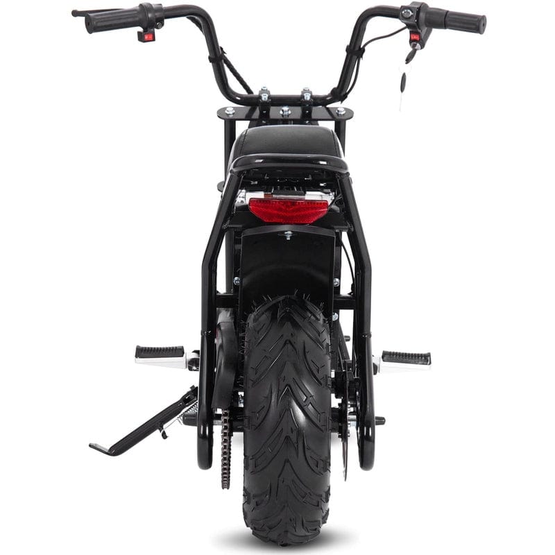 MotoTec 48v 1000w Electric Powered Mini Bike Black Electric Mini Bikes MotoTec