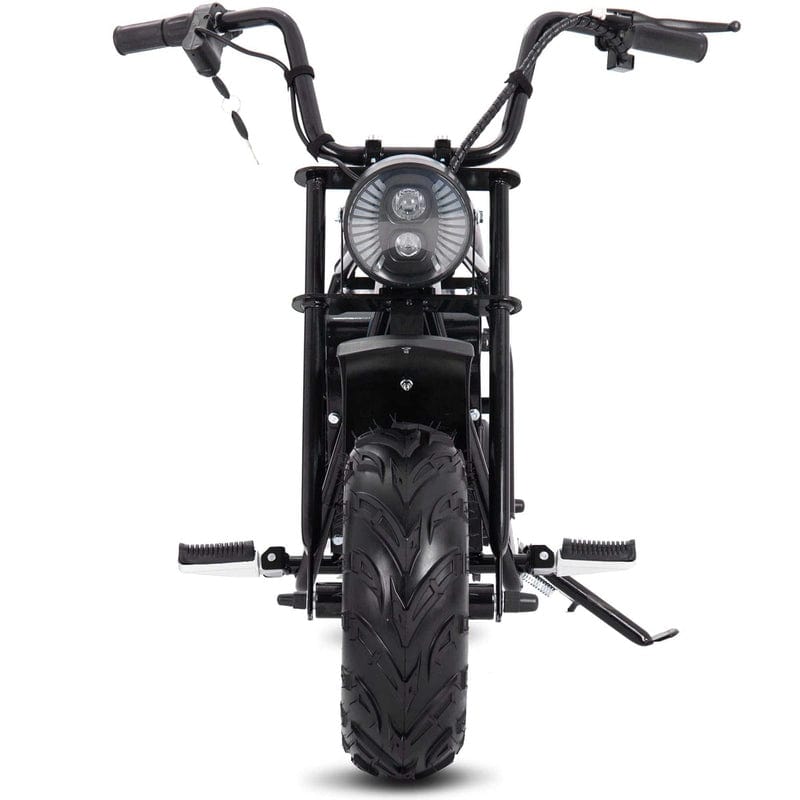 MotoTec 48v 1000w Electric Powered Mini Bike Black Electric Mini Bikes MotoTec