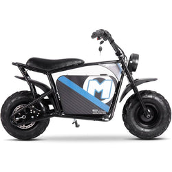 MotoTec 48v 1000w Electric Powered Mini Bike Black Electric Mini Bikes MotoTec