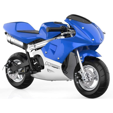 MotoTec Phantom Gas Pocket Bike 49cc 2-Stroke Gas Pocket Bikes MotoTec Blue