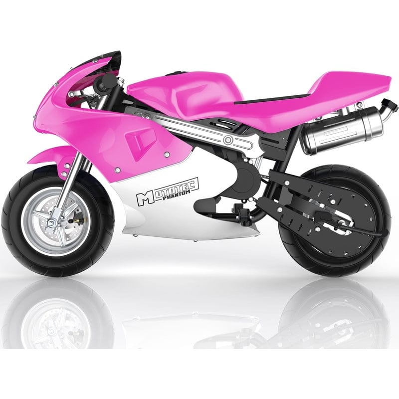 MotoTec Phantom Gas Pocket Bike 49cc 2-Stroke Gas Pocket Bikes MotoTec