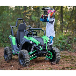 MotoTec Raider Kids UTV 48v 1200w Full Suspension Electric UTVs MotoTec