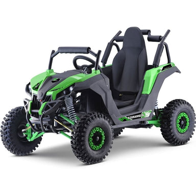 MotoTec Raider Kids UTV 48v 1200w Full Suspension Electric UTVs MotoTec Green No ($0.00) No Assembly - Ships in factory box