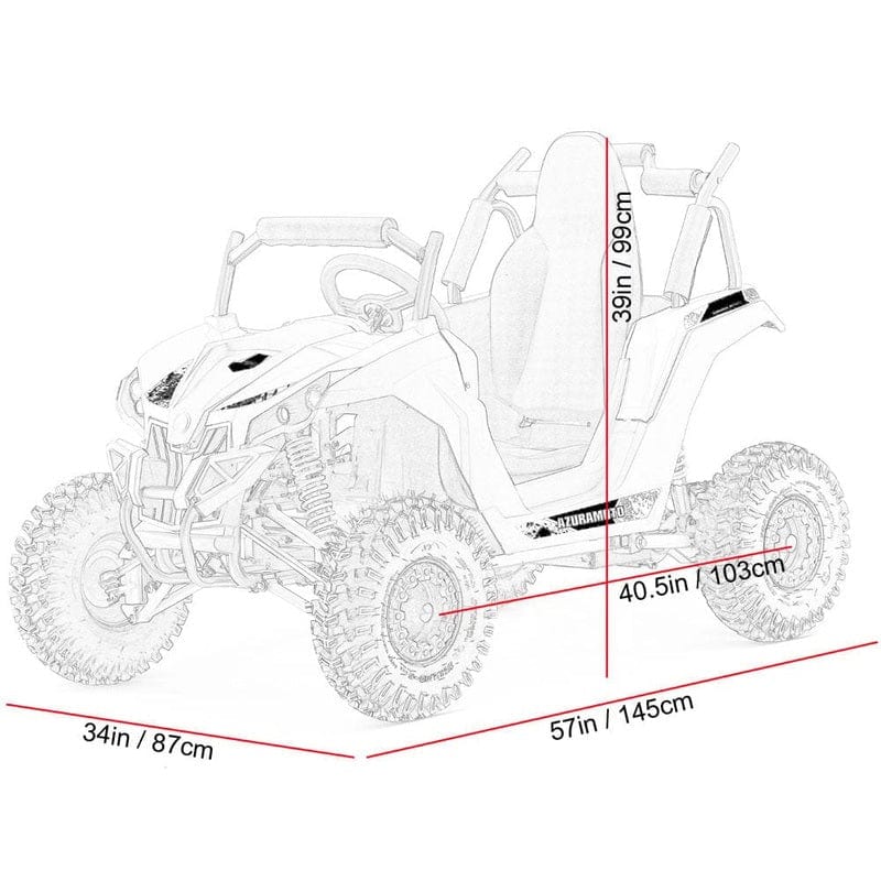 MotoTec Raider Kids UTV 48v 1200w Full Suspension Electric UTVs MotoTec