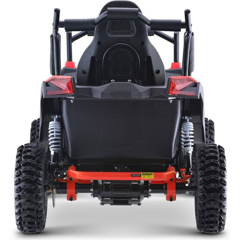MT Raider 48v 1200w Red electric kids' ATV, rear view