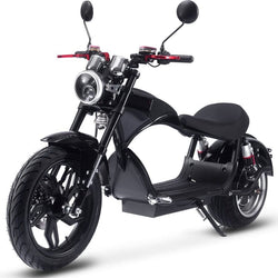MotoTec Raven 60v 30ah 2500w Lithium Electric Scooter Electric Scooters MotoTec Black No ($0.00)