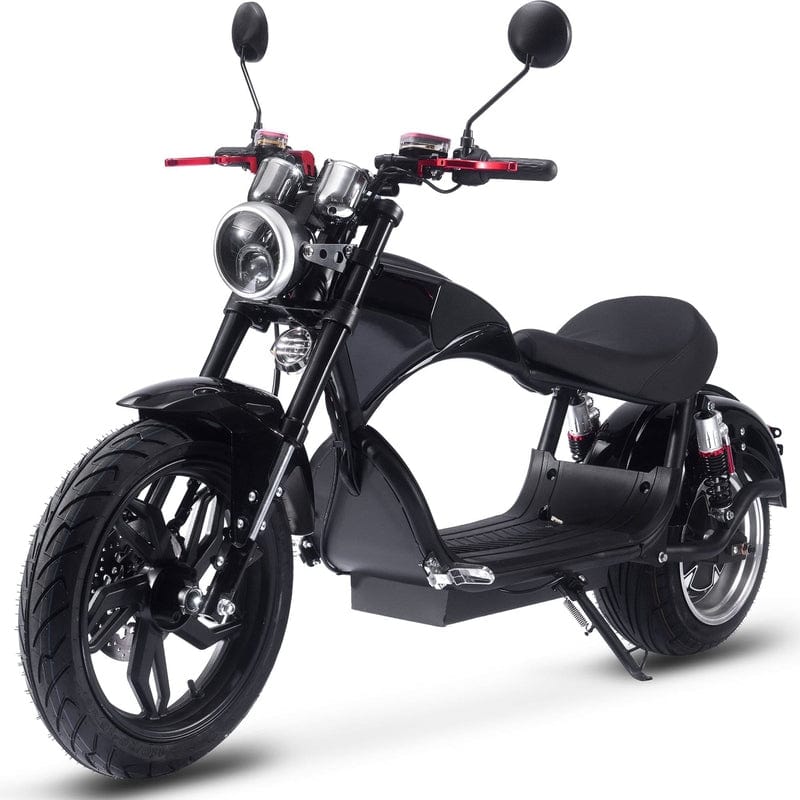 MotoTec Raven 60v 30ah 2500w Lithium Electric Scooter Electric Scooters MotoTec Black No ($0.00)