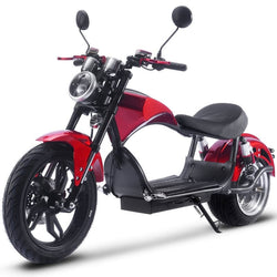 MotoTec Raven 60v 30ah 2500w Lithium Electric Scooter Electric Scooters MotoTec Red No ($0.00)