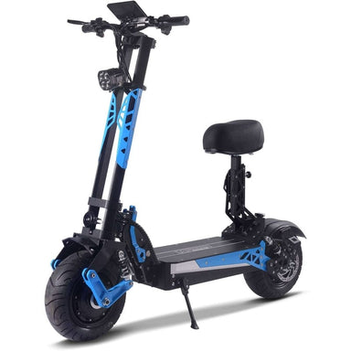 MotoTec Switchblade 60v 4000w Lithium Electric Scooter Blue Electric Scooters MotoTec