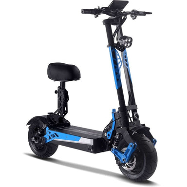 MotoTec Switchblade 60v 4000w Lithium Electric Scooter Blue Electric Scooters MotoTec