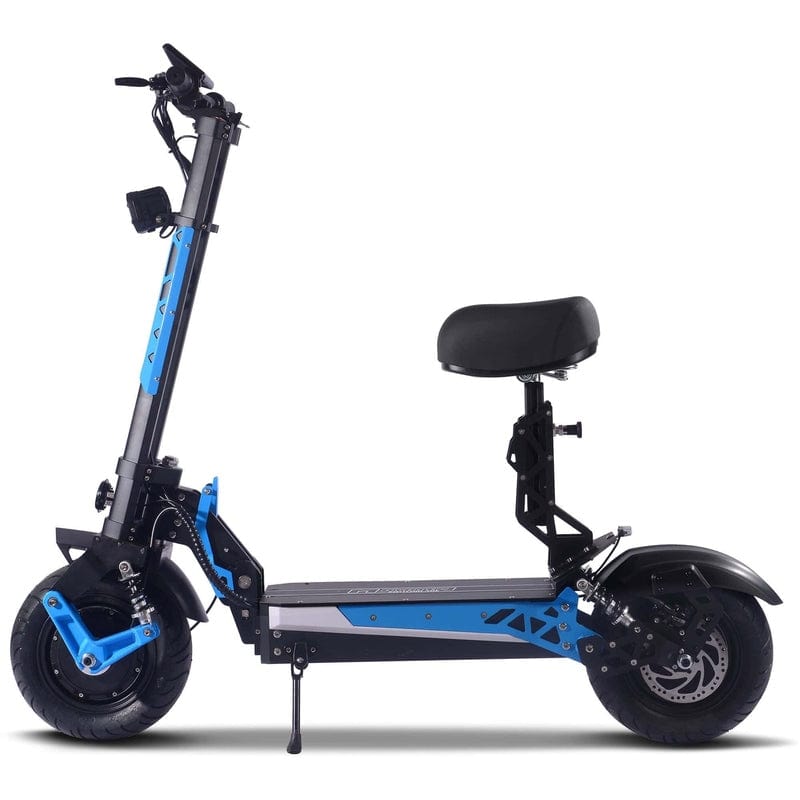 MotoTec Switchblade 60v 4000w Lithium Electric Scooter Blue Electric Scooters MotoTec