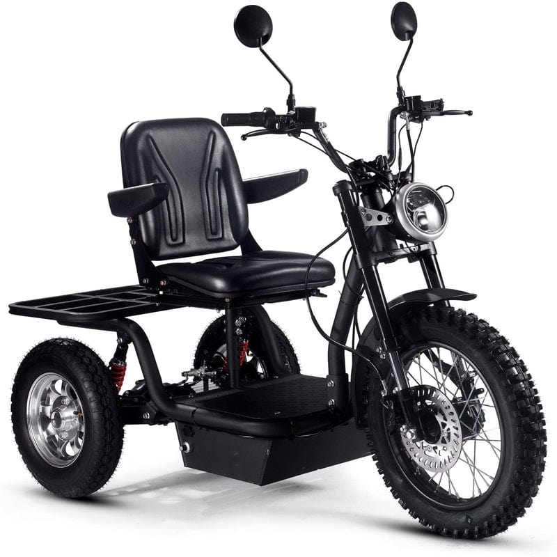MotoTec Electric Trike 60v 1800w Black Electric Trikes / Mobility MotoTec