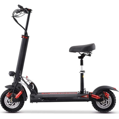MotoTec Thor 60v 2400w Lithium Electric Scooter Black Electric Scooters MotoTec