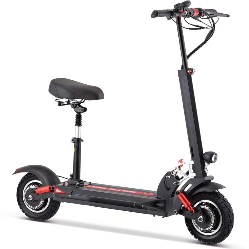 MotoTec Thor 60v 2400w Lithium Electric Scooter Black Electric Scooters MotoTec
