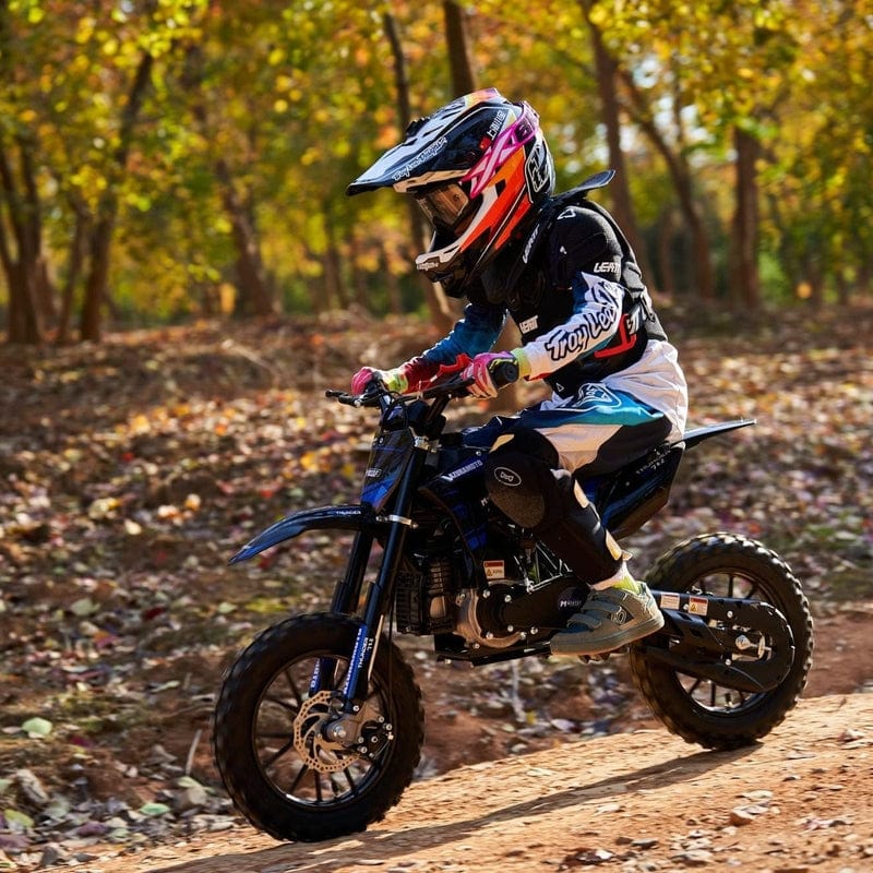 MotoTec Thunder 50cc 2-Stroke Kids Gas Dirt Bike Gas Dirt Bikes MotoTec